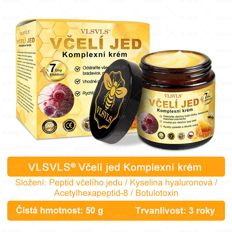 👩⚕️✨VLSVLS® Krém s včelím jedem Kompletní péče POSLEDNÍ DEN 80% SLEVA (Odlévání pleti, jemné vrásky, ztráta pevnosti, plochý dekolt, klesající boky a další)