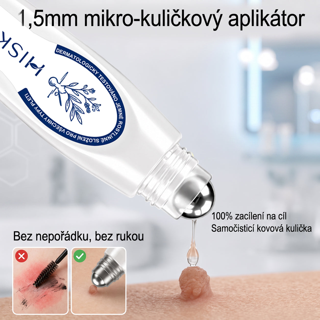 💛✅Oficiální značkový obchod | Hiskin® 7denní odstraňovač skvrn a pigmentových skvrn (Bezbolestný rollerball bez jizev)🐬
