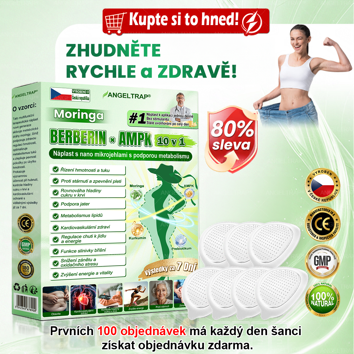 ⚡ Speciální nabídka – sleva 50 % jen dnes! 🏥 𝑨𝑵𝑮𝑬𝑳𝑻𝑹𝑨𝑷® 10-in-1 nano mikrojihlová náplast 🍃 Podpora metabolismu · energie · rovnováhy ⏰ Nezmeškejte – přidejte do košíku nyní!