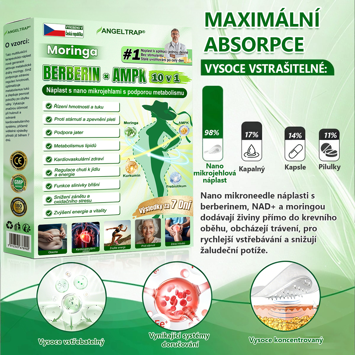 🇨🇿 Oficiální prodejna  |  💖𝑨𝑵𝑮𝑬𝑳𝑻𝑹𝑨𝑷® Moringa × berberin × AMPK 10 v 1 — nanomikrojehličkové náplasti na podporu hubnutí 🇨🇿 Stačí 1× denně ✅ Výsledky již za 7 dní — podpora při nadváze, pro zdraví srdce a cév a péči o klouby