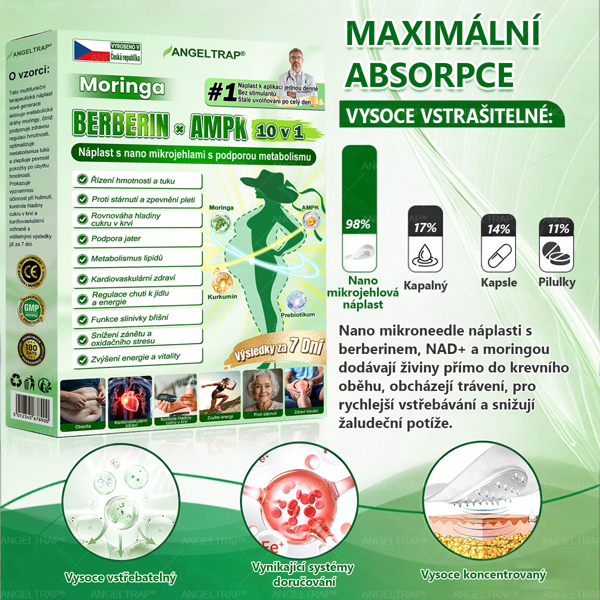 ⚡ Speciální nabídka – sleva 50 % jen dnes! 🏥 𝑨𝑵𝑮𝑬𝑳𝑻𝑹𝑨𝑷® 10-in-1 nano mikrojihlová náplast 🍃 Podpora metabolismu · energie · rovnováhy ⏰ Nezmeškejte – přidejte do košíku nyní!