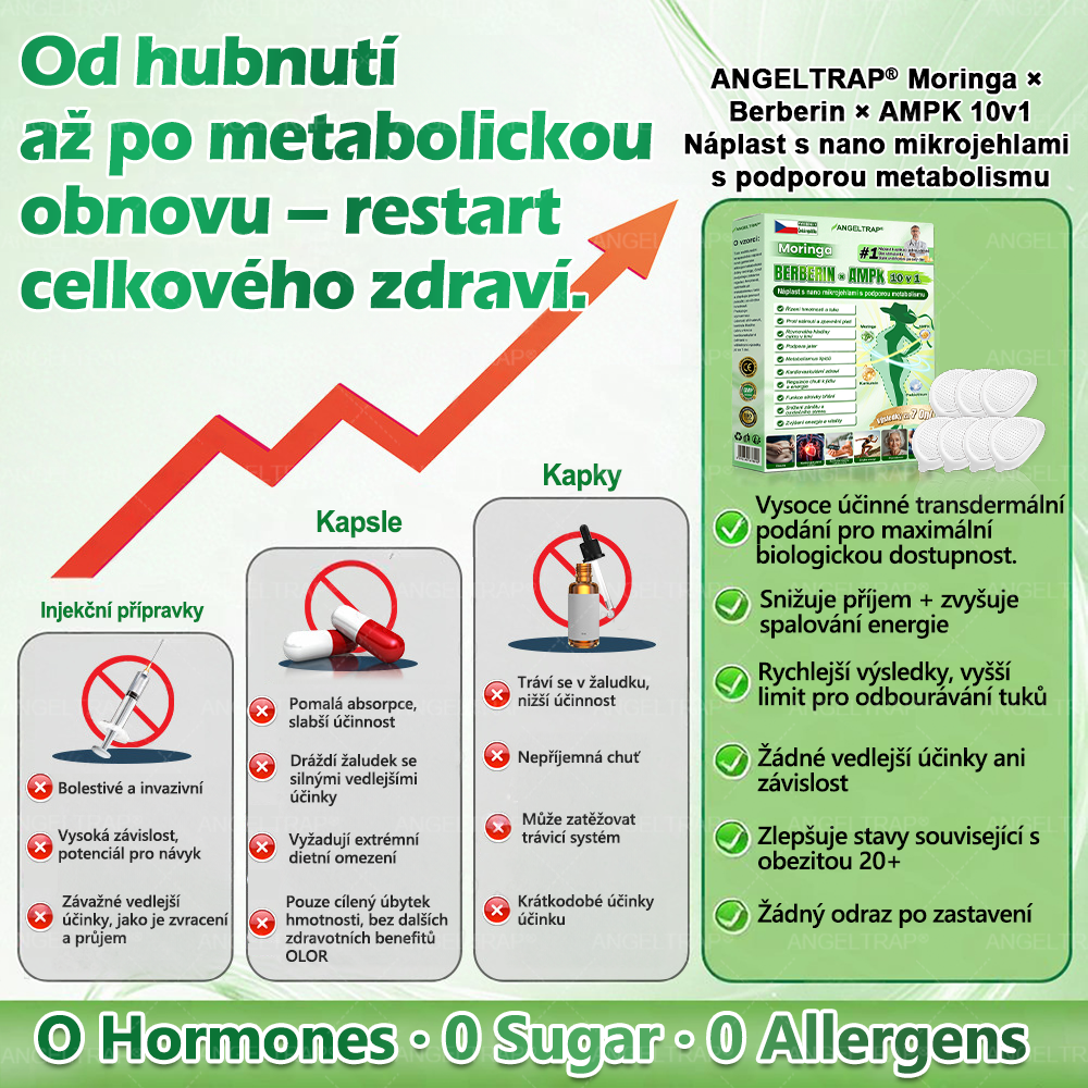 ⚡ Speciální nabídka – sleva 50 % jen dnes! 🏥 𝑨𝑵𝑮𝑬𝑳𝑻𝑹𝑨𝑷® 10-in-1 nano mikrojihlová náplast 🍃 Podpora metabolismu · energie · rovnováhy ⏰ Nezmeškejte – přidejte do košíku nyní!