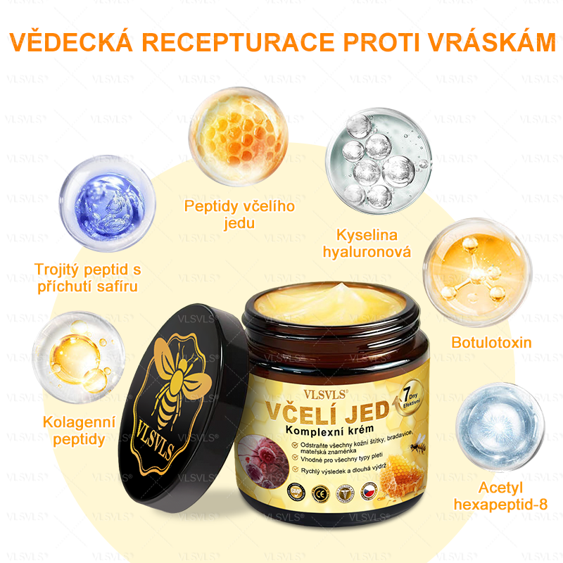 👩‍⚕️✨VLSVLS® Krém s včelím jedem Kompletní péče POSLEDNÍ DEN 80% SLEVA (Odlévání pleti, jemné vrásky, ztráta pevnosti, plochý dekolt, klesající boky a další)