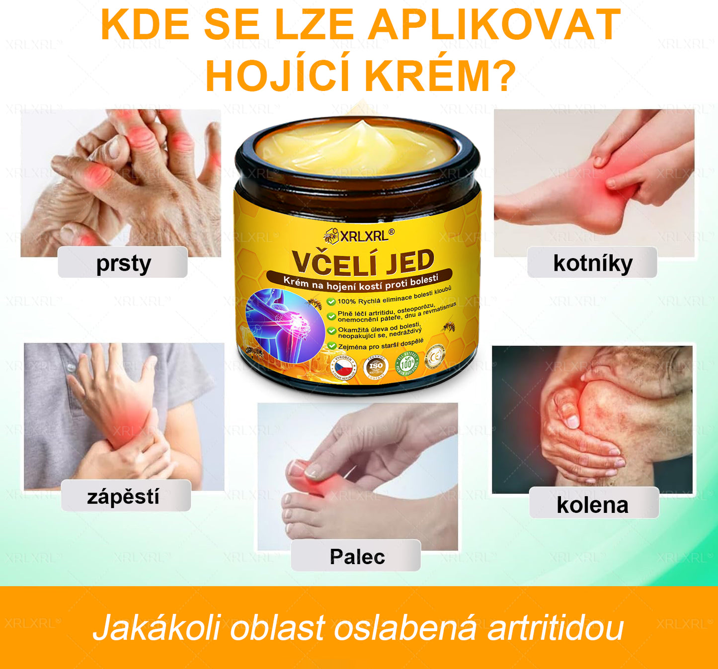XRLXRL® Krém na úlevu od bolesti a hojení kostí s včelím jedem