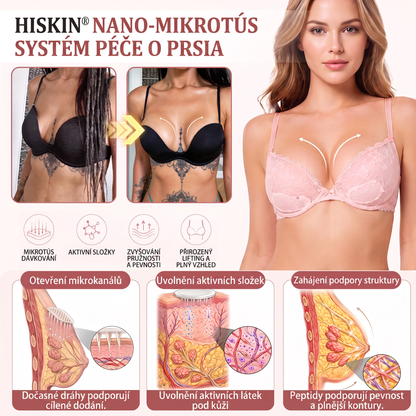 💞𝐻𝐼𝑆𝐾𝐼𝑁® Mikroneedlová náplast pro podporu objemu, lifting a pevnost prsou-pro plnější, pevnější a krásněji tvarovaný dekolt | Jednoduchý každodenní rituál péče o poprsí ✨